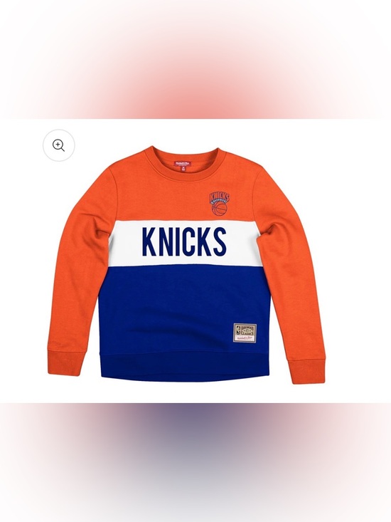 Mitchell & Ness Tops - Women's Mitchell & Ness Knicks Color Block Crewneck size M, blue, white, orange